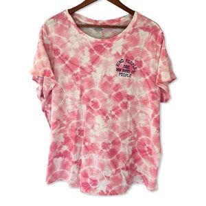 Old Navy, Vibrate Pink Tie-Dye Graphic Everywear T-Shirt (Size XXL)